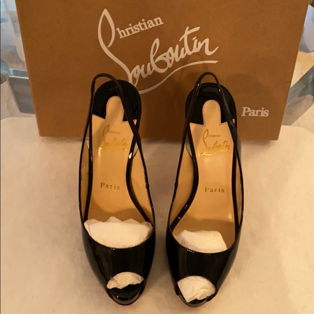 Louboutin Prive 120 Patent Calf